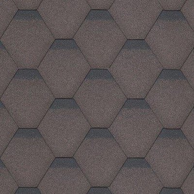 Shinglas Rock Hexagonal hnědá 3 m²