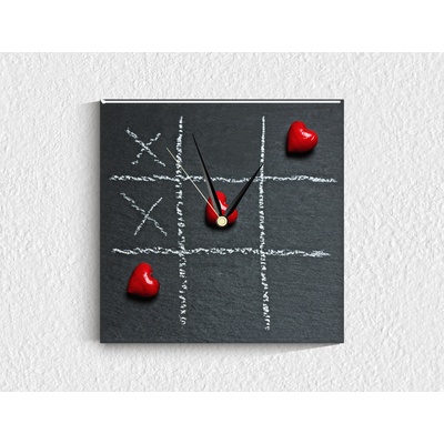 Стъклен стенен часовник 025