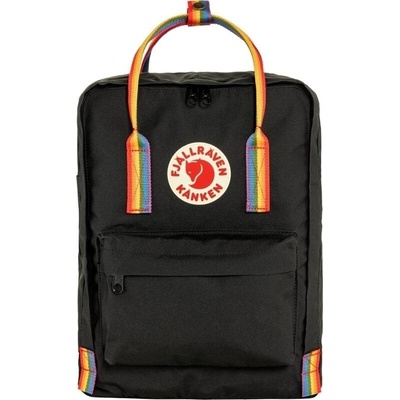 Fjällräven Kånken Rainbow Black Rainbow Pattern 16 l