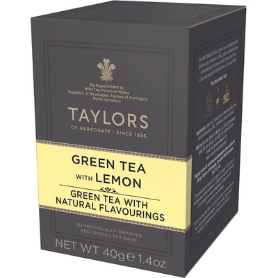 Taylors of Harrogate zelený čaj s citrónem 20 sáčků