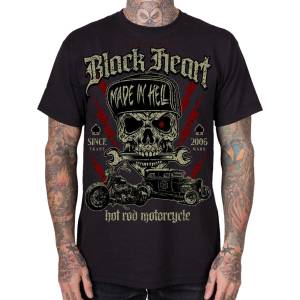 Black heart мъжка мотористка тениска BLACK HEART - RANDAL - Black - 21257