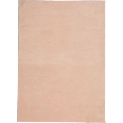 Килим HUARTES с къс косъм, мек и миещ се, руж, 200x280 см