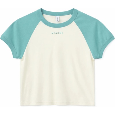 Mazine Дамска тениска Mazine Women's Contrast Sleeves T-Shirt - Turquoise / Offwhite (916-6713-0212)
