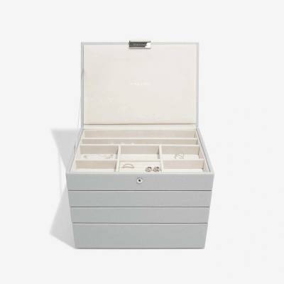 Stackers šperkovnice 4v1 Stackers Pebble Grey Set šedá 74498