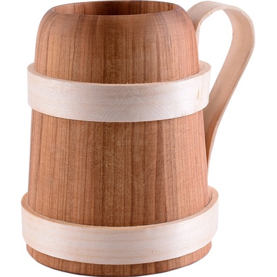 Outfit4Events Krýgl na pivo z dreva 500 ml