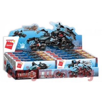 Qman Конструктор qman 1413 Комплект превозни средства 8 в 1 (q1413)