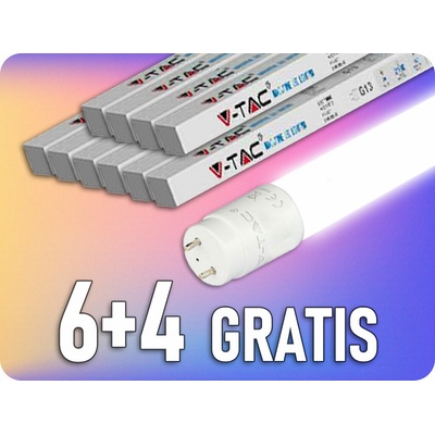 V-TAC LED trubica T8 20W, 2100lm, G13 nano plast 150cm, 6+4 Teplá biela
