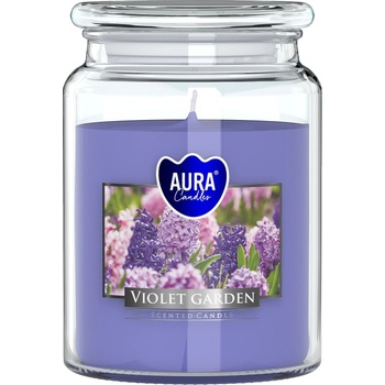 BISPOL Ароматна свещ Bispol Aura - Violet Garden, 500 g (snd99-343)