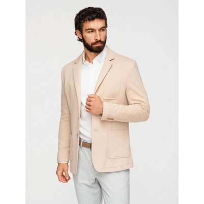 Béžové sportovní slim fit sako V5 M165 – Zbozi.Blesk.cz