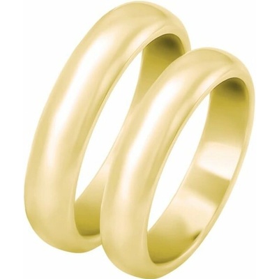 Eppi Půlkulaté snubní prsteny ze zlata Ebie RW34325