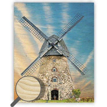 Drevený obraz Windmill