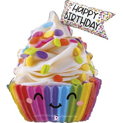 Grabo Cupcake so zdobením HB 31" 79 cm fóliový balónik nafukovací