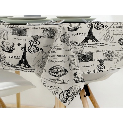 Dreamy Linens obrus Élégance de Paris 120 x 160cm
