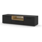 BIM Furniture ТВ шкаф anette 151 см, черен/дъб артисан (tvstanettebartoak)
