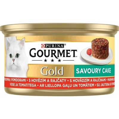 Gourmet Gold Savoury Cake hovězí rajče 24 x 85 g