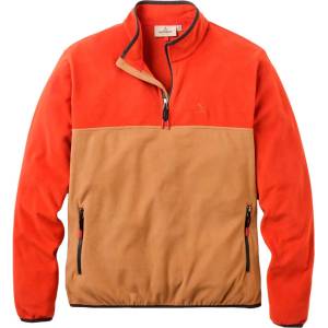 Passenger Мъжки поларен пуловер Passenger Set Off Recycled Polar 1/4 Zip Fleece 2.0 Fleece jumper - Dark Rust / Caramel - размер XL (005-7043-0614)