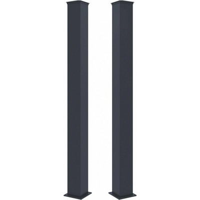 G21 pro branku a bránu 15x190 cm s patkou, antracitový, 2 kusy