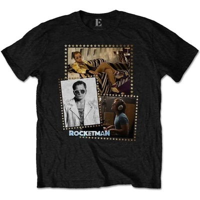 Elton John Rocketman Montage Black L Риза (EJTEE10MB03)