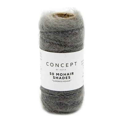 50 MOHAIR SHADES Katia Farby 50 MOHAIR: 4 šedá
