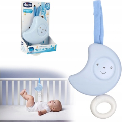 CHICCO hrací strojek Měsíček My Sweet Doudou modrý