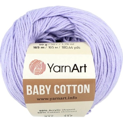 YarnArt Baby Cotton 417 svetlá fialovo modrá
