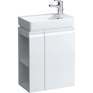 Laufen Pro S - Шкаф за умивалник с врата и страничен рафт отляво, 47x28x61 см, бял мат H4830020954631 (H4830020954631)