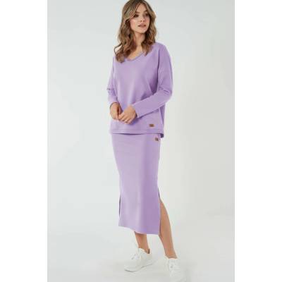 Italian Fashion sukňa Stella MAXI svetlofialová