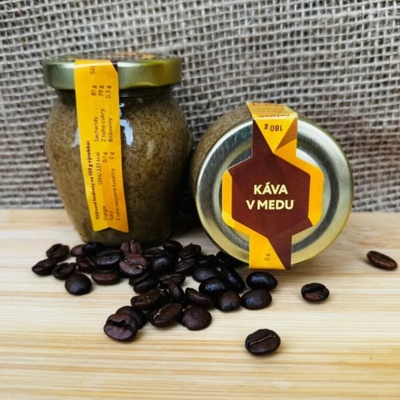 Včelí farma Horký Káva v medu 180 g