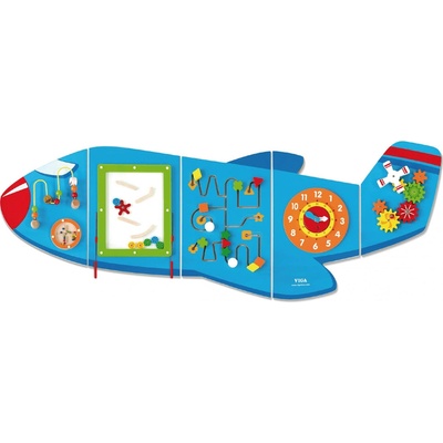 Viga Toys veľká interaktívna hra na stenu lietadlo