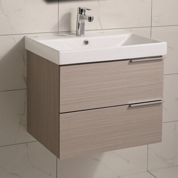 InterCeramic Конзолен шкаф за баня InterCeramic ICP 5935 с умивалник 5953W-2 - стенен модел, 60 см (ICP 5935)