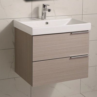 InterCeramic Конзолен шкаф за баня InterCeramic ICP 5935 с умивалник 5953W-2 - стенен модел, 60 см (ICP 5935)