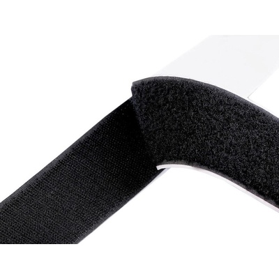 Suchý zip háček + plyš samolepicí šíře 50 mm METRÁŽ - černá
