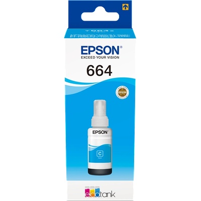 EpsonEcotankBlaek Epson T642 циан мастилена касета - 70 мл (C13T664240)