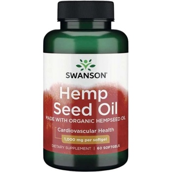Swanson Hemp Seed Oil 1000 mg [60 Гел капсули]