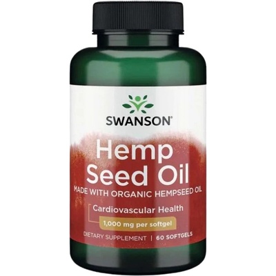 Swanson Hemp Seed Oil 1000 mg [60 Гел капсули]