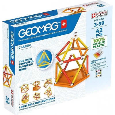 Geomag Магнитен конструктор Geomag Classic, 42 части