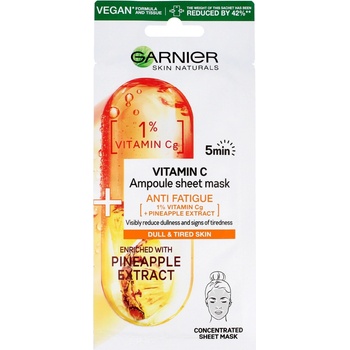 Garnier Skin Naturals Ampoule Sheet Mask Vitamin C pleťová maska 15 g
