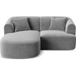 Cosmopolitan Design Светлосив кадифен ъглов диван (ляв ъгъл) Campi - Cosmopolitan Design (COS_LC_S_120_F1_CAMPI6)