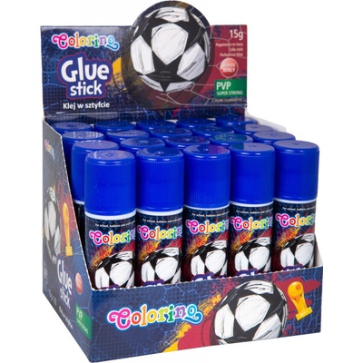 Colorino lepící tyčinka - Football, kulatá, 15 g, bílá