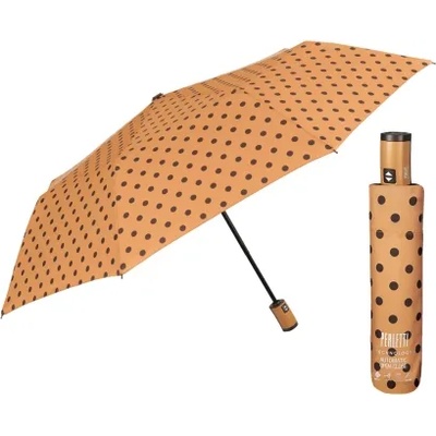 Дамски автоматичен Open-Close чадър Perletti Technology 21692, Кайсия