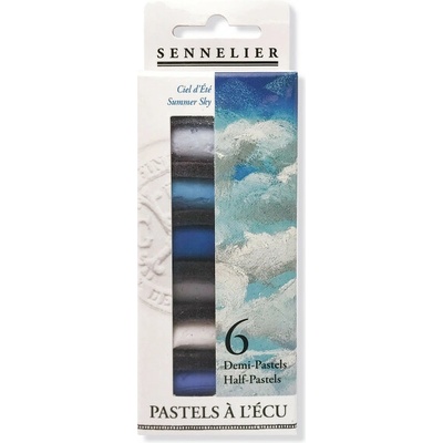 Sennelier Sada suchých polov. pastelů odstíny letního nebe 6 ks