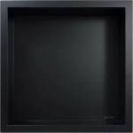 BALNEO Wall-Box квадратен вграден рафт 30x30x10 см, четкано черно (OB-BL2)