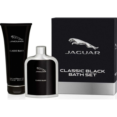 Jaguar Classic Black Подаръчен комплект за мъже Размер EDT 100 ml + 200 ml душ гел