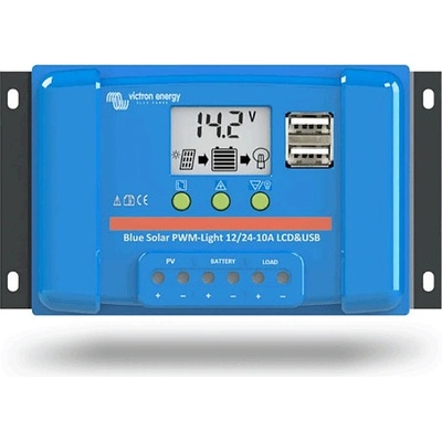 Victron Energy Regulátor nabíjení PWM Victron Energy LCD a USB 12/24V 5A 20697
