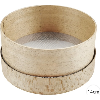 Dřevěné síto na mouku 14 cm – jemné kuchyňské síto Perfect Home K11334