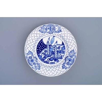 Cibulák Tanier Výročný 1993 reliéfny závesný 18cm Originálny Český Porcelán Dubí