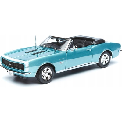 Maisto 1967 CHEVROLET CAMARO SS 396 CONVERTIBLE metal tyrkysový 1:18