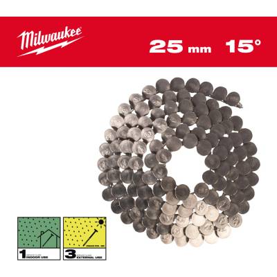 MILWAUKEE Hřebíky 15° prstencové 3,05x25 mm /RS/Inox-2160 4932499327