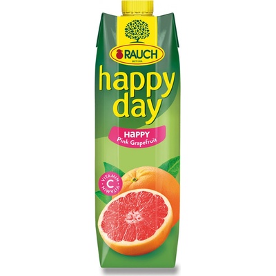 Rauch Happy Day Růžový grep s dužinou 30% 1 l