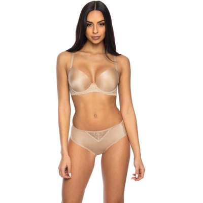 Mat Дантелени бикини в бежов цвят jennifer ii f-0155/5/1eh-71313-beŻowy - Бежов, размер 44